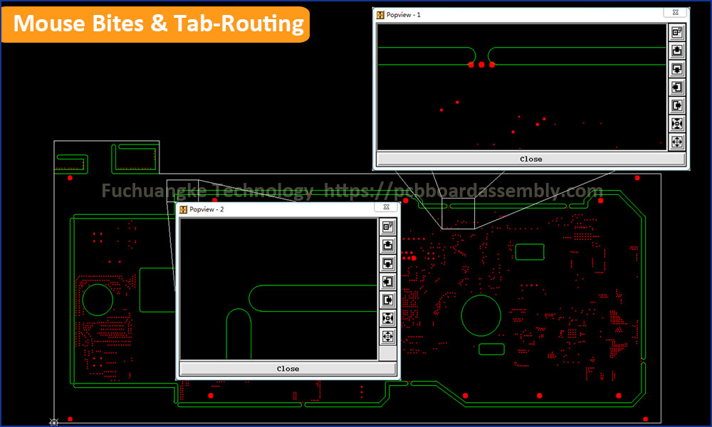 Mouse Bites and Tab-Routing